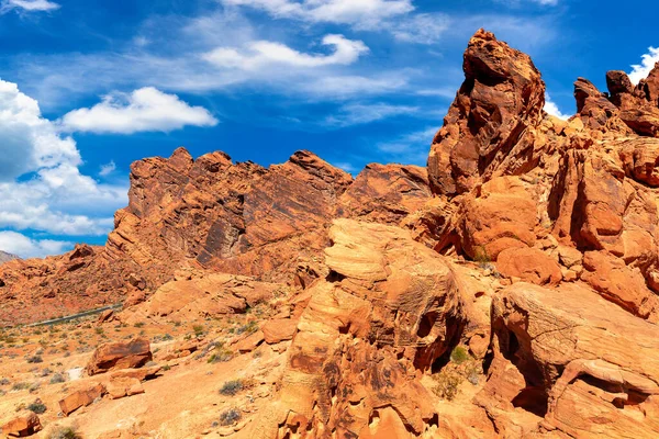 Valley Fire State Park Sunny Day Nevada Usa — Stock Photo, Image