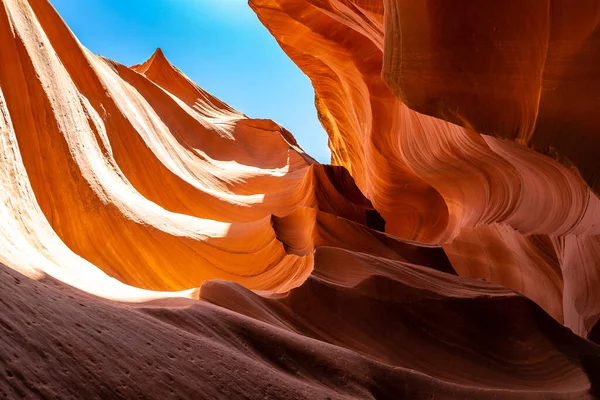 Antelope Canyon Una Giornata Sole Page Arizona Stati Uniti America — Foto Stock