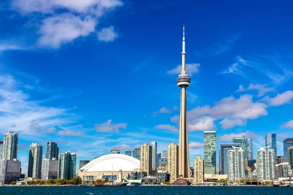 Panoramisch Uitzicht Toronto Stadsgezicht Een Zonnige Dag Ontario Canada — Stockfoto