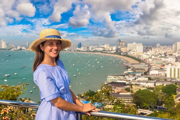 Woman Traveler Pattaya Thailand — Foto Stock