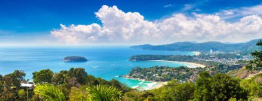 Karon View Phuket Tayland noktada Panoraması yaz gün
