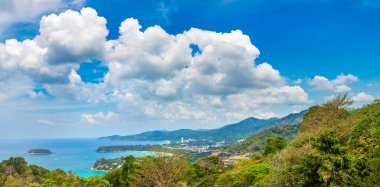 Karon View Phuket Tayland noktada Panoraması yaz gün