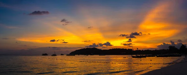 Beautiful Sunset Sunrise Beach Koh Lipe Tropical Island Thailand — Fotografia de Stock