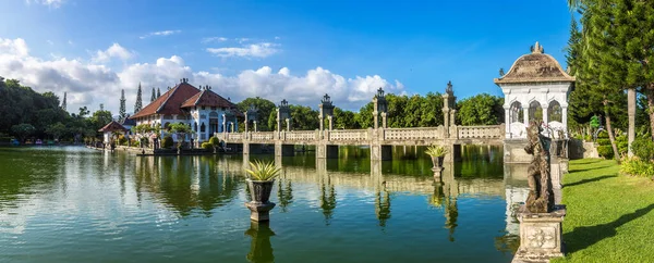 Panorama Karangasem Taman Ujung Water Palace Bali Indonesia Sunny Day — Stock Photo, Image