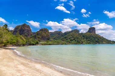 Krabi, Ao Nang, Tayland 'daki Tropik Railay Sahili