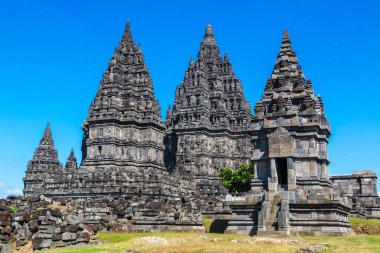 Yogyakarta şehri yakınlarındaki Prambanan tapınağı, Orta Java, Endonezya
