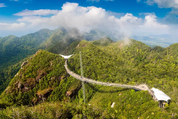 Sky Bridge Sur Île Langkawi Une Journée Été Malaisie — Photo