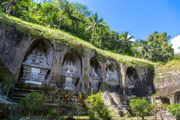 Pura Gunung Kawi Templo Bali Indonésia Dia Ensolarado — Fotografia de Stock