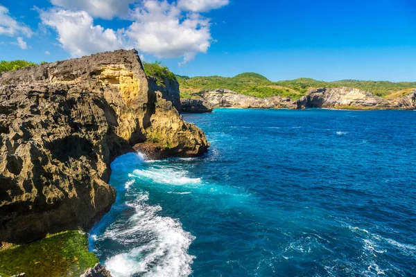 Nusa Penida Ilha Dia Ensolarado Bali Indonésia — Fotografia de Stock