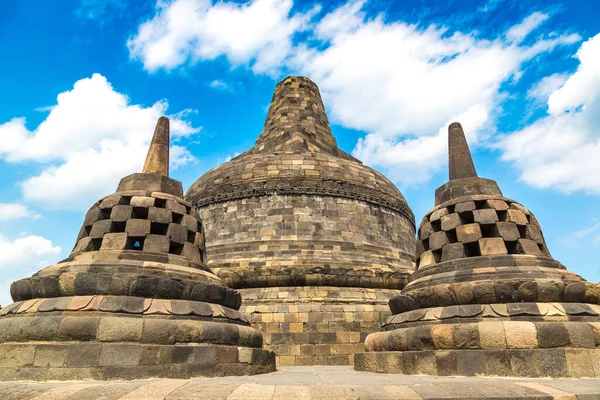 Buddist Ναός Borobudur Κοντά Στην Πόλη Yogyakarta Κεντρική Ιάβα Ινδονησία — Φωτογραφία Αρχείου