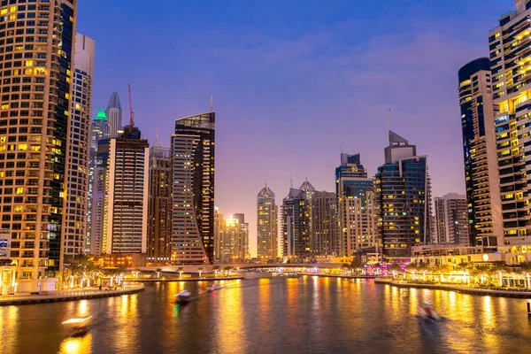 Dubai Marina at night, Dubai, United Arab Emirates