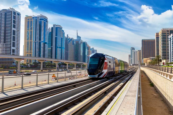 New Modern Tram Dubai United Arab Emirates — Stock Photo, Image