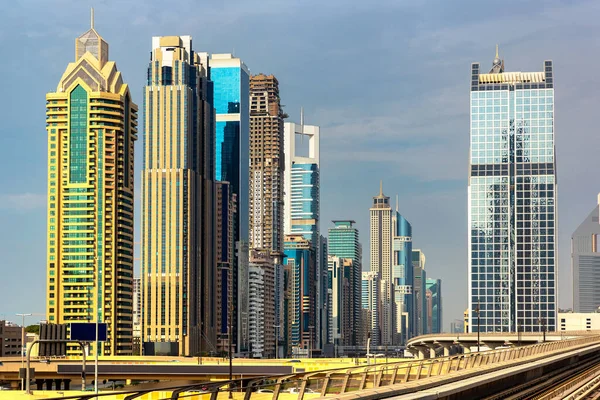 Панорамный Городской Пейзаж Дубая Объединенные Арабские Эмираты — стоковое фото