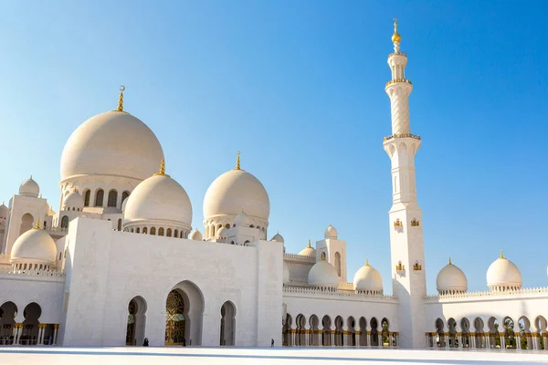 Sheikh Zayed Grand Mosque Abu Dhabi Sommardag Förenade Arabemiraten — Stockfoto