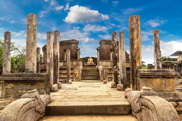 Ruínas Vatadage Museu Arqueológico Polonnaruwa Sri Lanka — Fotografia de Stock