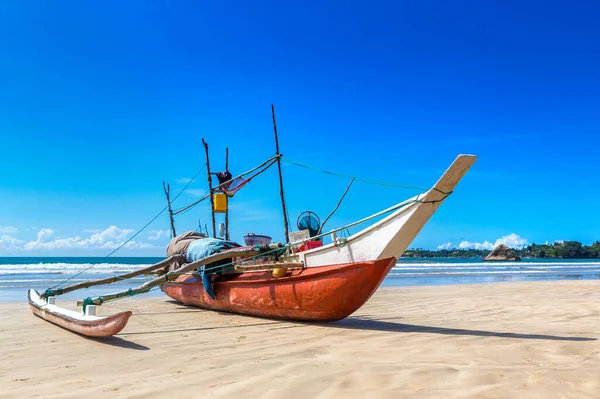 Barco Pesca Sri Lanka Día Verano — Foto de Stock