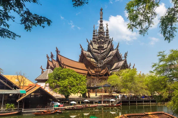 Santuario Verdad Pattaya Tailandia Día Verano — Foto de Stock