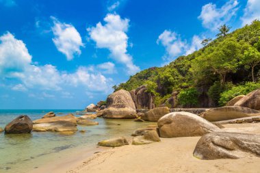 Koh Samui adasındaki Silver Beach, Tayland 'da bir yaz günü