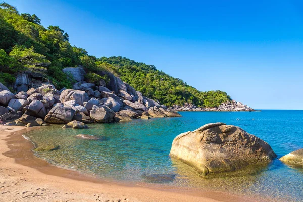 Güzel Ao Hin Wong Sahili Koh Tao Adası, Tayland