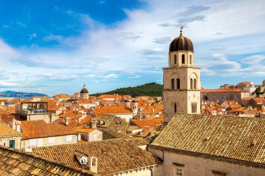 Eski şehirde Dubrovnik bir güzel yaz günü, Hırvatistan
