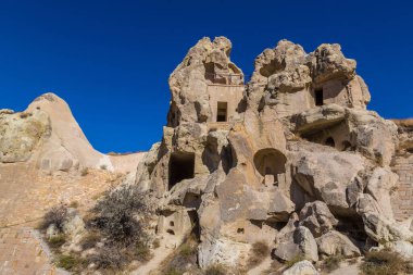 Göreme - Açık Hava Müzesi, Kapadokya, Türkiye'de bir güzel yaz günü