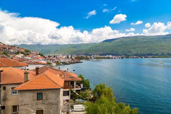 Ohri Şehir Ohri Gölü Bir Güzel Yaz Günü Makedonya Cumhuriyeti — Stok fotoğraf