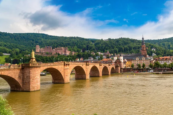 Eski Bridge'de bir güzel yaz günü, Almanya Heidelberg
