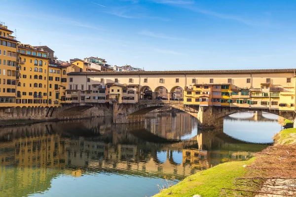 Talya Bir Yaz Gününde Floransa Ponte Vecchio Köprüsü — Stok fotoğraf