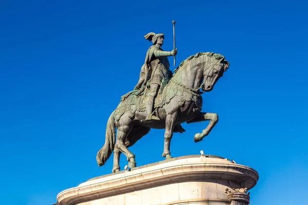 Статуя Короля Іоанна Лісабоні Португалія Один Прекрасний Літній День — стокове фото