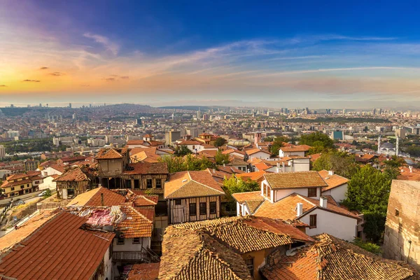 Panorama Flygfoto Över Ankara Turkiet Vacker Sommardag — Stockfoto