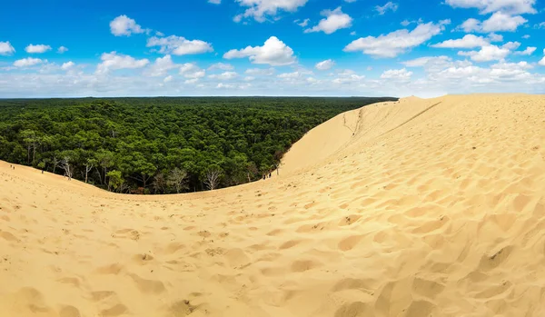 Dune Pilat (Dune du pile) - en yüksek kumul Avrupa, Arcachon Bay, Aquitaine, Fransa, Atlantik Okyanusu