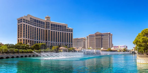 Las Vegas Usa March 2020 Panorama Bellagio Hotel Casino Caesars — Foto de Stock