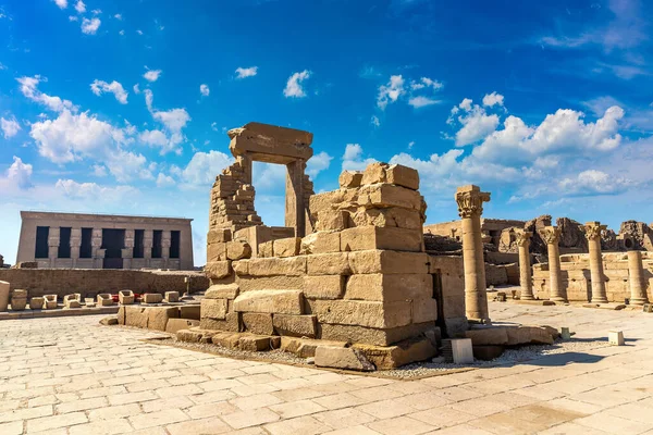 Dendera Temple Sunny Day Luxor Egypt — стоковое фото