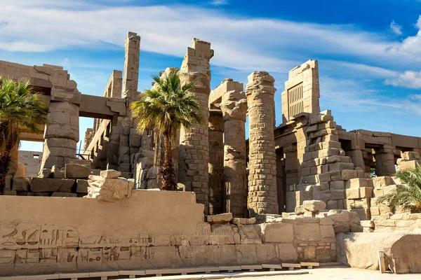 Karnak Temple Sunny Day Luxor Egypt — Foto Stock