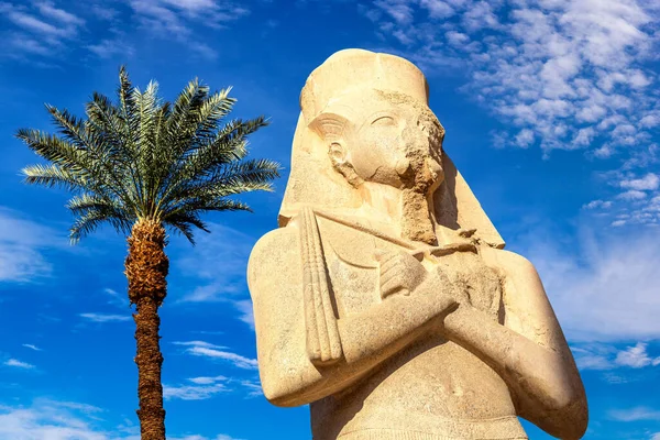 Tempio Karnak Una Giornata Sole Luxor Egitto — Foto Stock