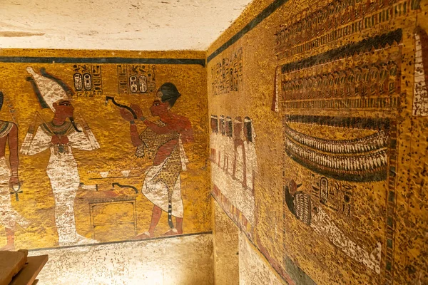 Гробница Фараона Тутанхамона Долине Царей Луксор Египет — стоковое фото