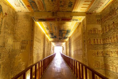 Krallar Vadisi, Luxor, Mısır 'da Firavun mezarı V. Ramses ve VI.