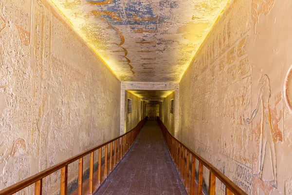 Tomb Pharaohs Rameses Valley Kings Luxor Egypt — стоковое фото