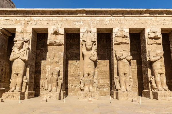 Medinet Habu Temple Luxor Valley King Egypt — Fotografia de Stock