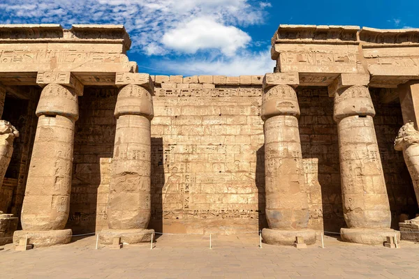Templo Medinet Habu Luxor Vale Rei Egito — Fotografia de Stock