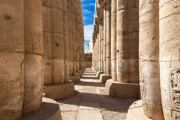 Luxor Temple Słoneczny Dzień Luxor Egipt — Zdjęcie stockowe