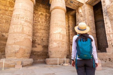 Luxor 'daki Medinet Habu tapınağı, Kral Vadisi, Mısır