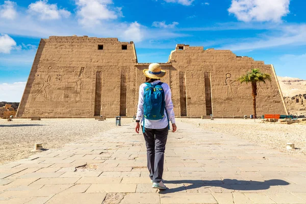 Luxor Daki Medinet Habu Tapınağı Kral Vadisi Mısır — Stok fotoğraf