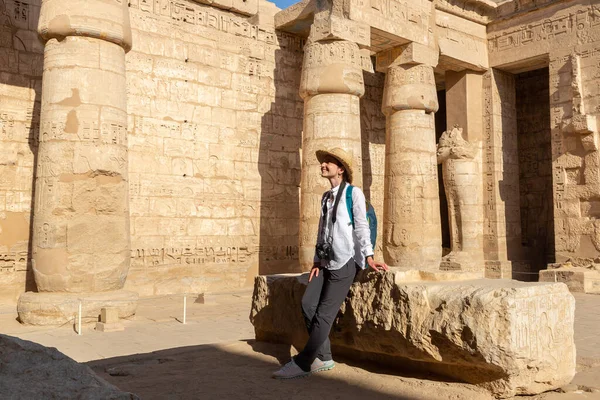 Luxor Daki Medinet Habu Tapınağı Kral Vadisi Mısır — Stok fotoğraf