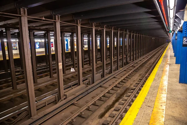 New York City Usa March 2020 Old Subway Station Manhattan —  Fotos de Stock