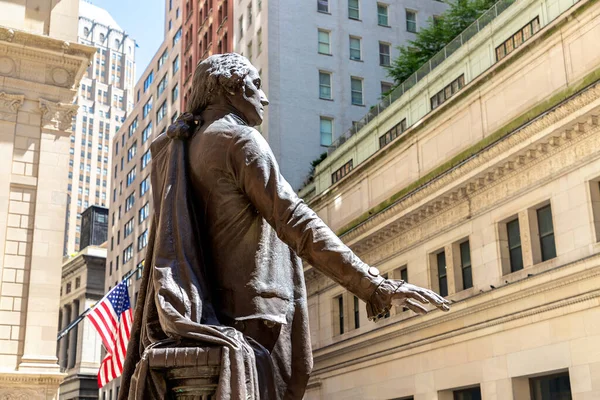 New York City Usa Március 2020 Federal Hall Washington Statue — Stock Fotó