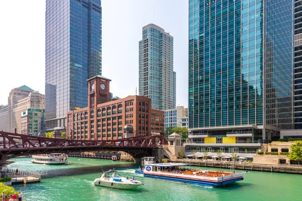 Chicago Usa March 2020 Reid Murdoch Building Chicago River Illinois — Stock fotografie