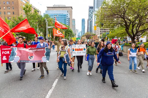 Toronto Canada September 2019 파업과 캐나다 온타리오주 토론토에서 — 스톡 사진