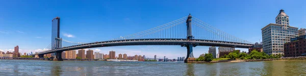 Panorama Der Manhattan Bridge New York City Usa — Stockfoto