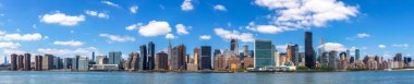 New York City, New York, ABD 'de Manhattan şehri manzarası
